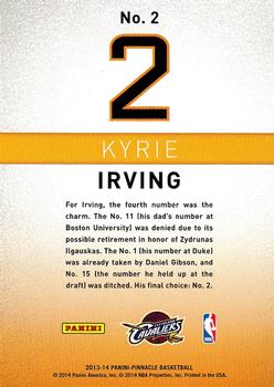 2013-14 Pinnacle - Behind the Numbers #2 Kyrie Irving Back