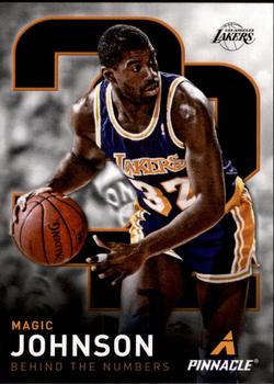 2013-14 Pinnacle - Behind the Numbers #19 Magic Johnson Front