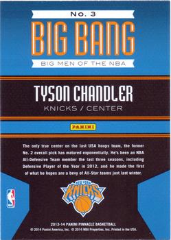 2013-14 Pinnacle - Big Bang #3 Tyson Chandler Back