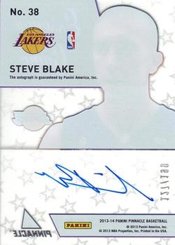 2013-14 Pinnacle - Essence of the Game Autographs #38 Steve Blake Back