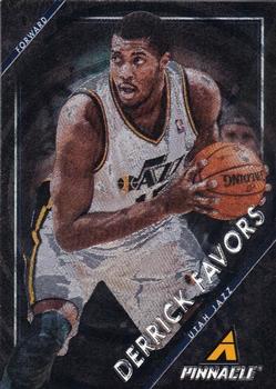 2013-14 Pinnacle - Museum Collection #110 Derrick Favors Front