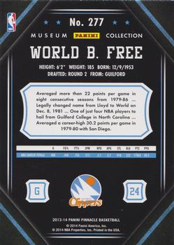 2013-14 Pinnacle - Museum Collection #277 World B. Free Back