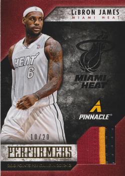 2013-14 Pinnacle - Performers Jerseys Prime #28 LeBron James Front
