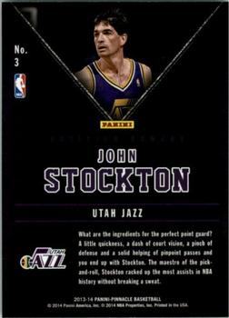 2013-14 Pinnacle - Position Powers #3 John Stockton Back
