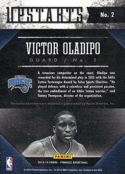 2013-14 Pinnacle - Upstarts Jerseys #2 Victor Oladipo Back