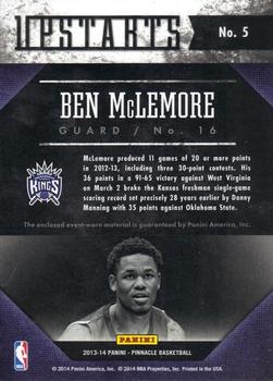 2013-14 Pinnacle - Upstarts Jerseys #5 Ben McLemore Back