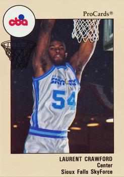1989-90 ProCards CBA #4 Laurent Crawford Front