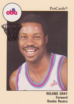 1989-90 ProCards CBA #72 Roland Gray Front