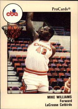 1989-90 ProCards CBA #155 Mike Williams Front