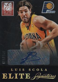 2013-14 Panini Elite - Signatures #37 Luis Scola Front