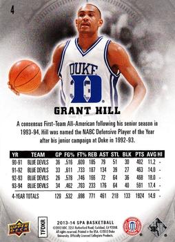 2013-14 SP Authentic #4 Grant Hill Back