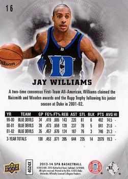 2013-14 SP Authentic #16 Jay Williams Back