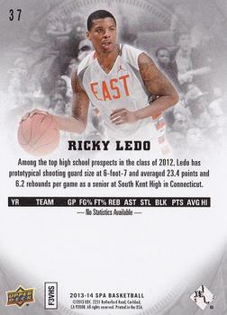 2013-14 SP Authentic #37 Ricky Ledo Back