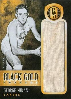 2013-14 Panini Gold Standard - Black Gold Threads #81 George Mikan Front