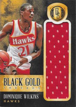 2013-14 Panini Gold Standard - Black Gold Threads #99 Dominique Wilkins Front