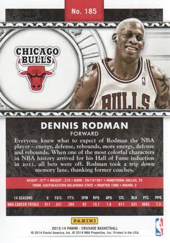 2013-14 Panini Crusade #185 Dennis Rodman Back