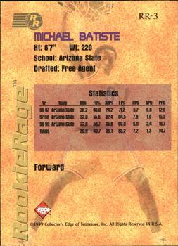 1999 Collector's Edge Rookie Rage #RR-3 Michael Batiste Back