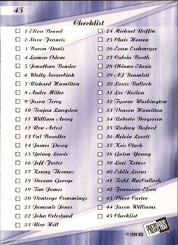 1999 Press Pass SE #45 Elton Brand / Steve Francis / Lamar Odom / Wally Szczerbiak Back