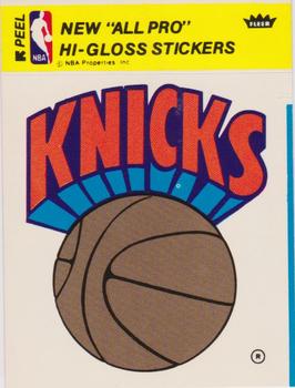 1978-79 Fleer NBA Team Stickers #NNO New York Knicks Logo Front