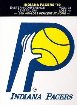1979-80 Fleer NBA Team Stickers #NNO Indiana Pacers Logo Front