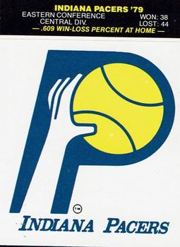 1979-80 Fleer NBA Team Stickers #NNO Indiana Pacers Logo Front