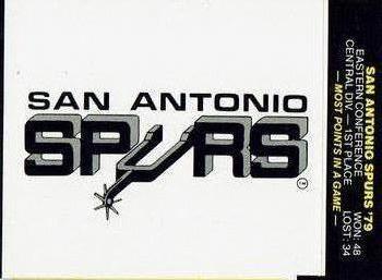 1979-80 Fleer NBA Team Stickers #NNO San Antonio Spurs Logo Front