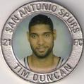 2005 Hardwood Heroes NBA Medallions #NNO Tim Duncan Front