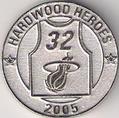2005 Hardwood Heroes NBA Medallions #NNO Shaquille O'Neal Back