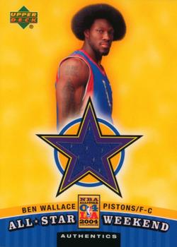 2004-05 Upper Deck - All-Star Weekend Authentics #ASW-BW Ben Wallace Front