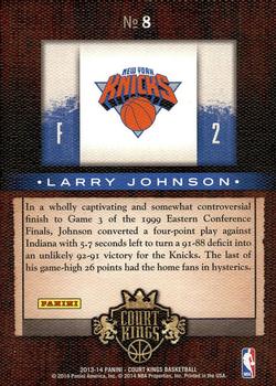 2013-14 Panini Court Kings - Expressionists #8 Larry Johnson Back