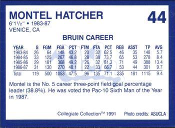 1991 Collegiate Collection UCLA #44 Montel Hatcher Back