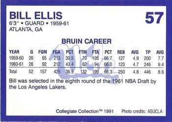 1991 Collegiate Collection UCLA #57 Bill Ellis Back