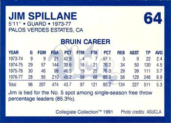 1991 Collegiate Collection UCLA #64 Jim Spillane Back