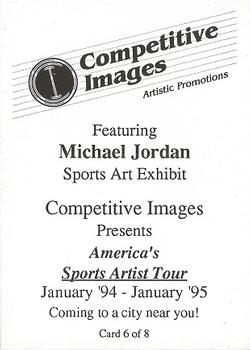 1994-95 Competitive Images Artistic Promotions #6 Michael Jordan Back