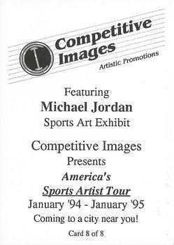 1994-95 Competitive Images Artistic Promotions #8 Michael Jordan Back