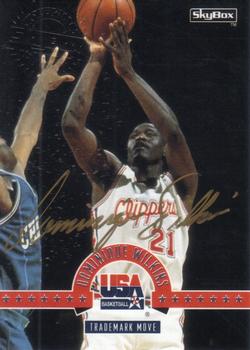 1994 SkyBox USA - Trademark Move Autographs #35 Dominique Wilkins Front