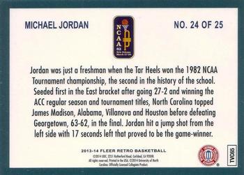 2013-14 Fleer Retro - '92-93 Fleer Final Four Stars #24 Michael Jordan Back