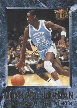 2013-14 Fleer Retro - '92-93 Ultra Michael Jordan Career Highlights #13 Michael Jordan Front