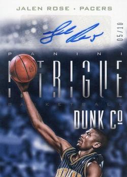 2013-14 Panini Intrigue - Dunk Company Autographs Gold #4 Jalen Rose Front