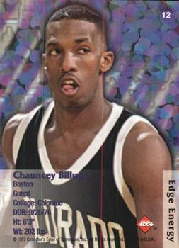 1997 Collector's Edge - Energy #12 Chauncey Billups Back