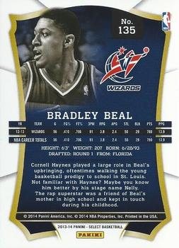 2013-14 Panini Select #135 Bradley Beal Back
