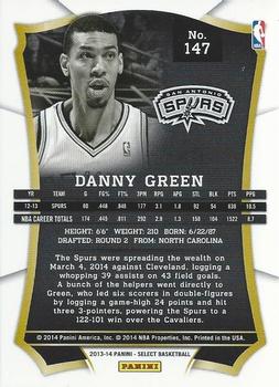 2013-14 Panini Select #147 Danny Green Back