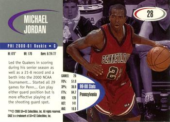 2000 SAGE #28 Michael Jordan Back