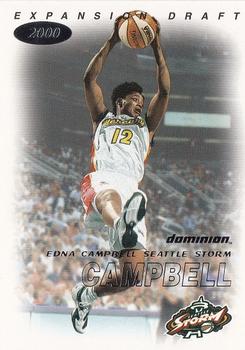 2000 SkyBox Dominion WNBA #105 Edna Campbell Front