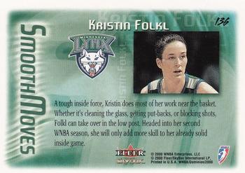 2000 SkyBox Dominion WNBA #136 Kristin Folkl Back
