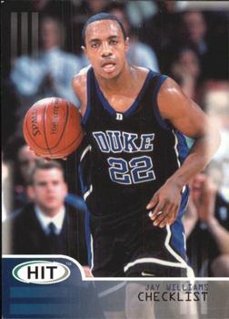 2002 SAGE HIT #52 Jay Williams Front
