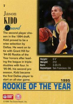 1996 Score Board Draft Day #7 Jason Kidd Back