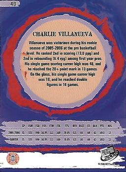2006 Press Pass #40 Charlie Villanueva Back