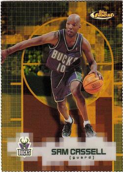 2000-01 Finest - Gold Refractors #28 Sam Cassell Front