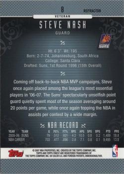 2006-07 Finest - Refractors #8 Steve Nash Back